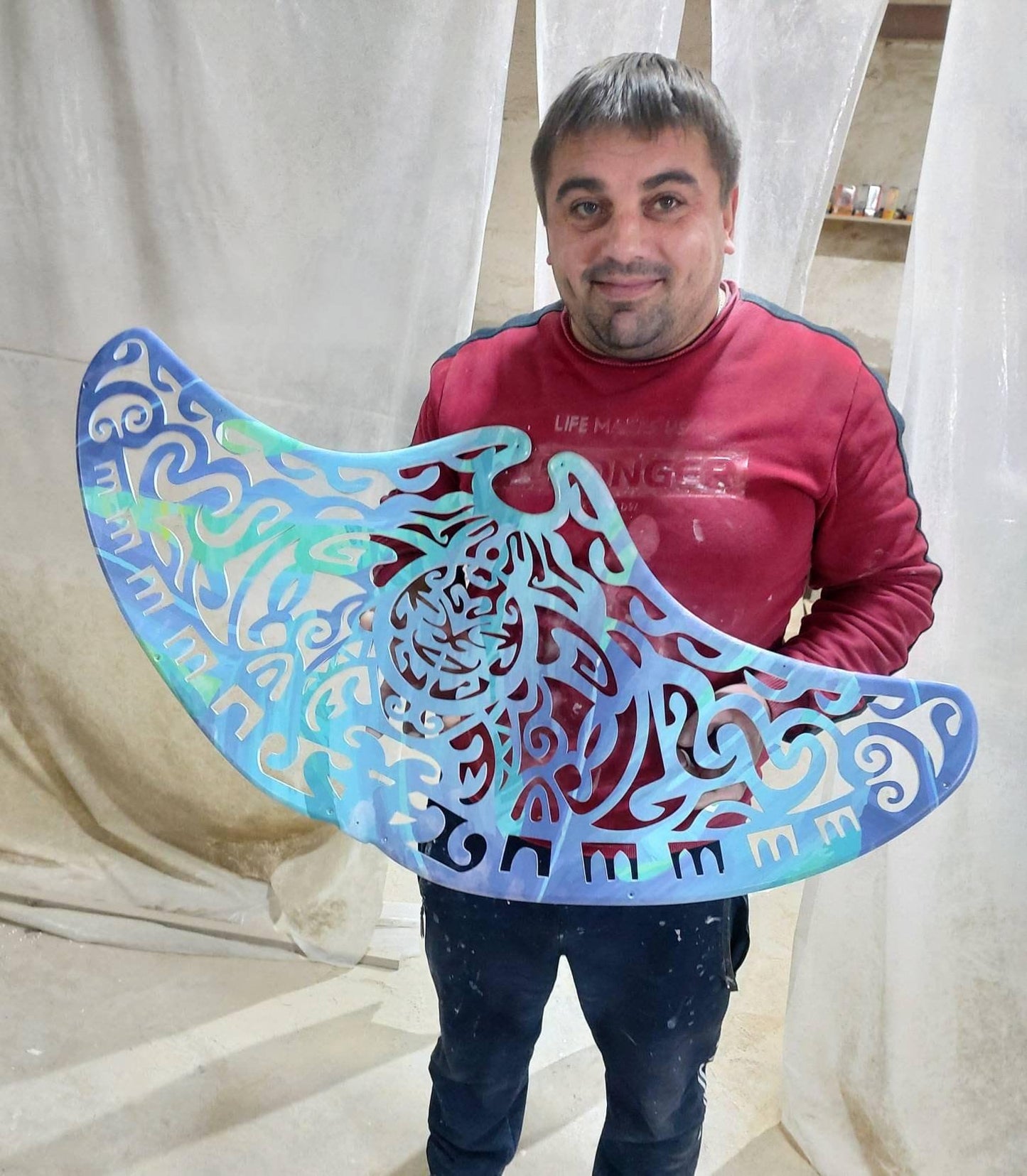 Manta Ray LED Ceiling Chandelier – Sculptural Ocean Statement Ligh