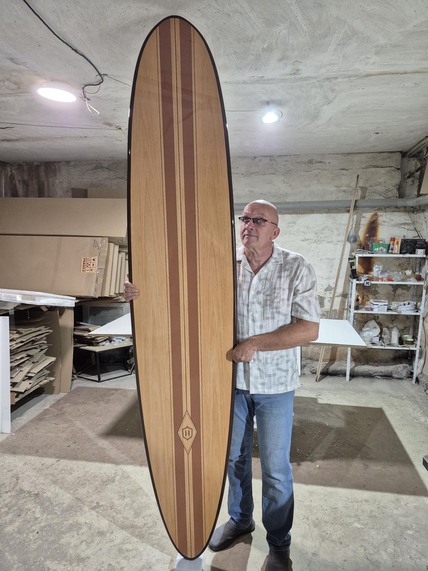 Surfboard wall Art, 1960s Style : Coastal Beach House Art