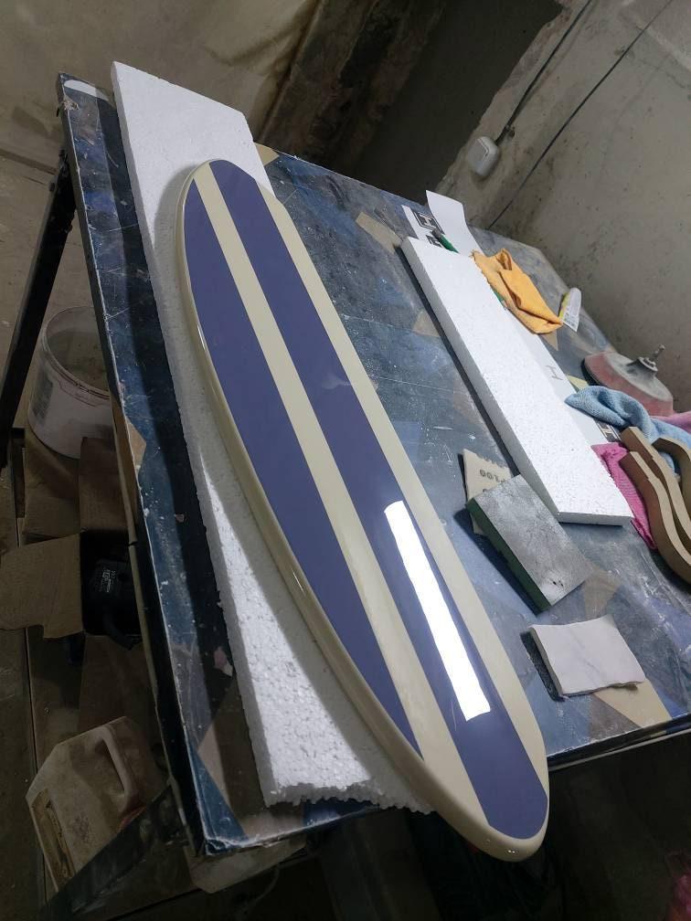Surfboard Wall Shelf Set – 3 Rustic Floating Shelves for Coastal Decor