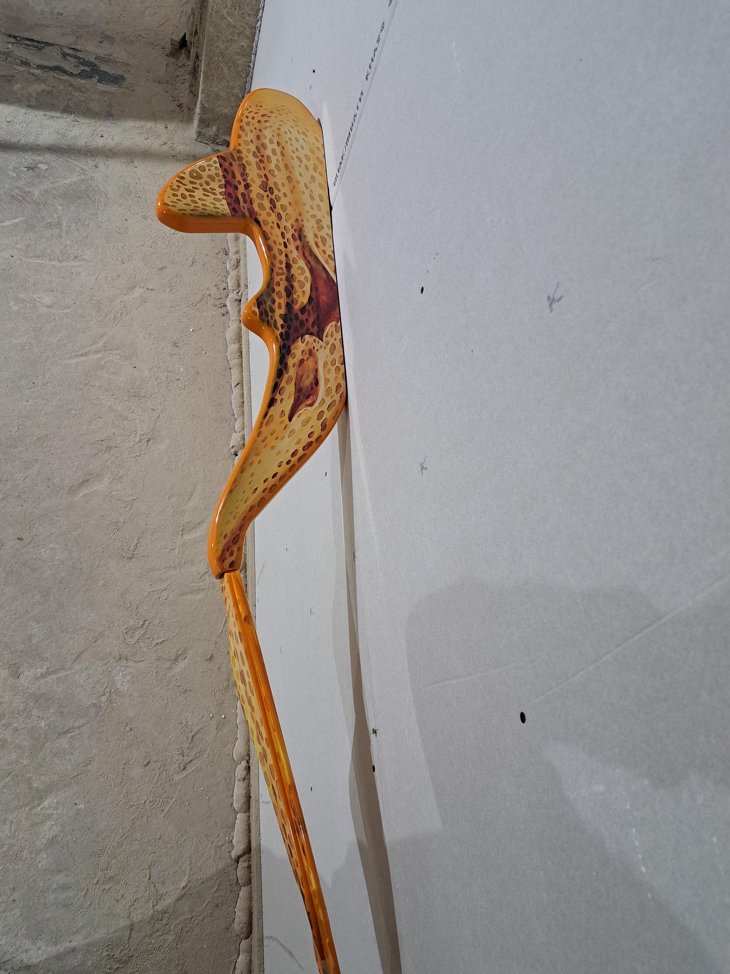 40 inch Shelf in the shape of a leopard shark for wall decoration