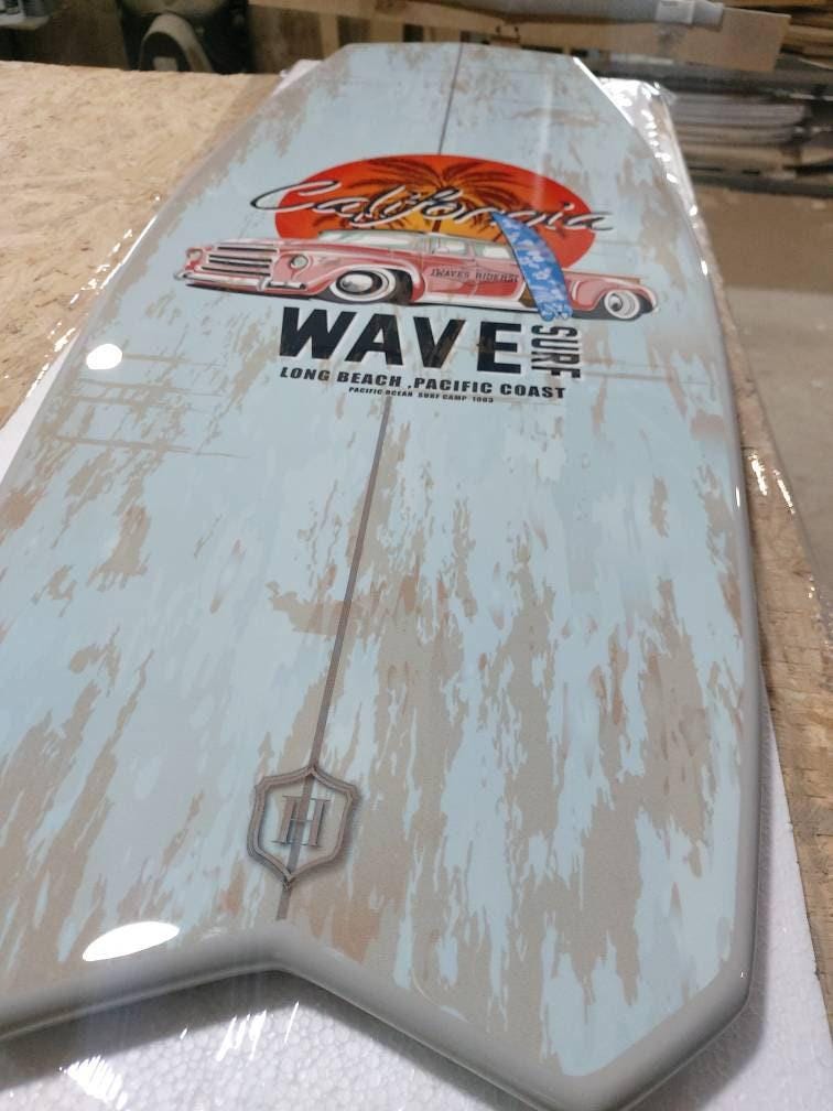 Surfboard Coffee Table: Beach Bar Decor, Surf Gift