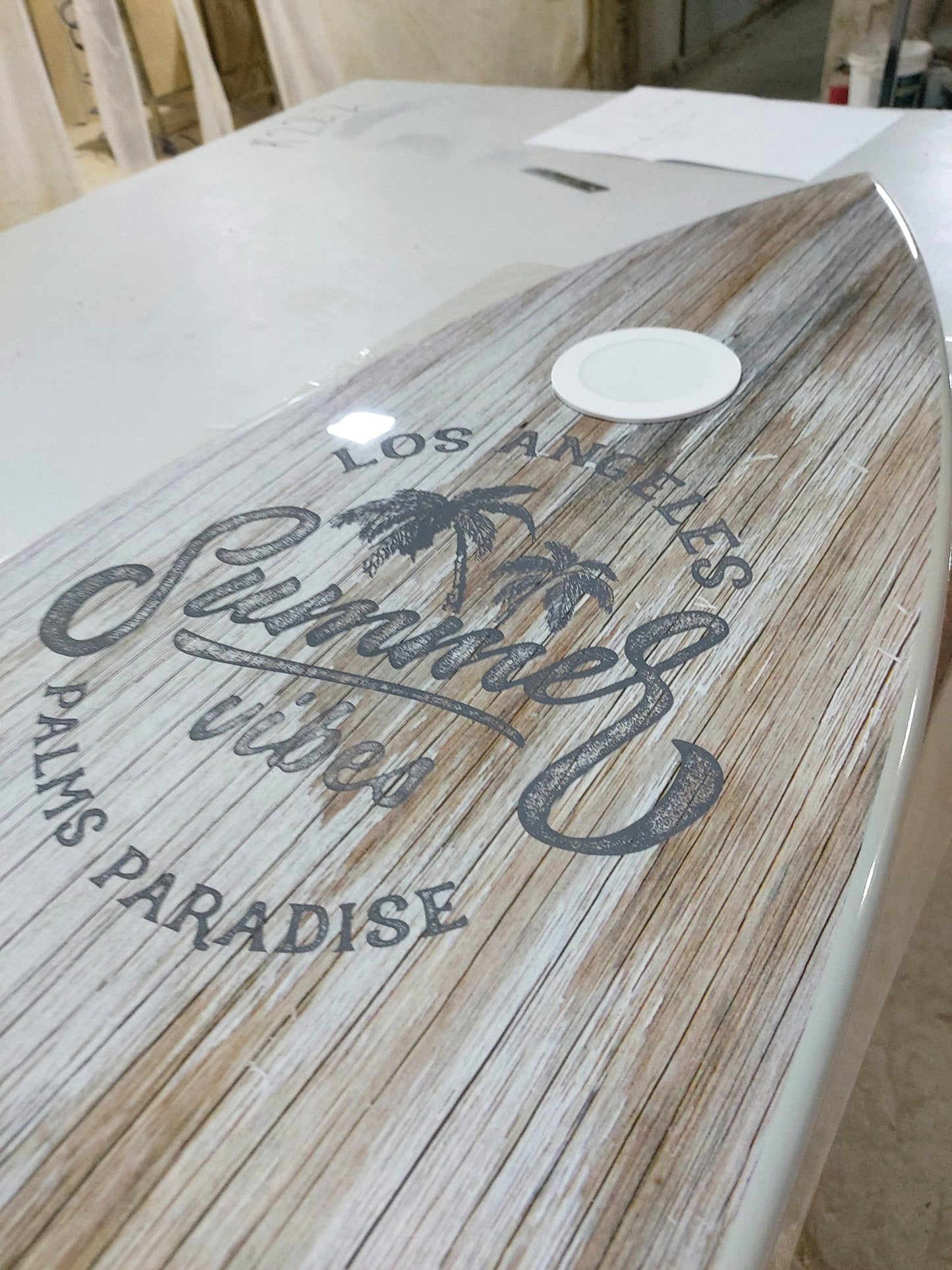 Surfboard Shaped Ceiling Chandelier - Pool Billiard Table Light