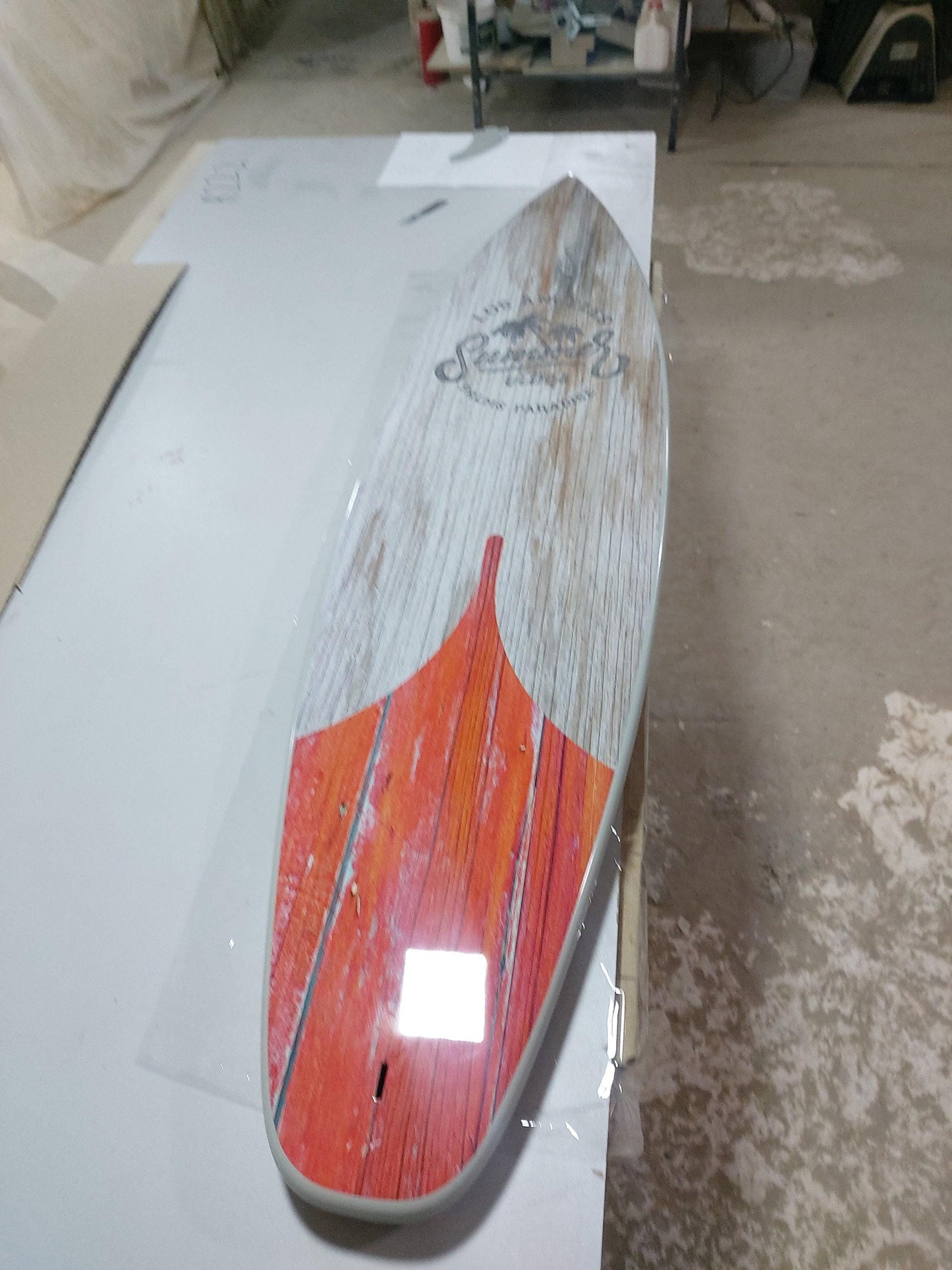 Surfboard Shaped Ceiling Chandelier - Pool Billiard Table Light