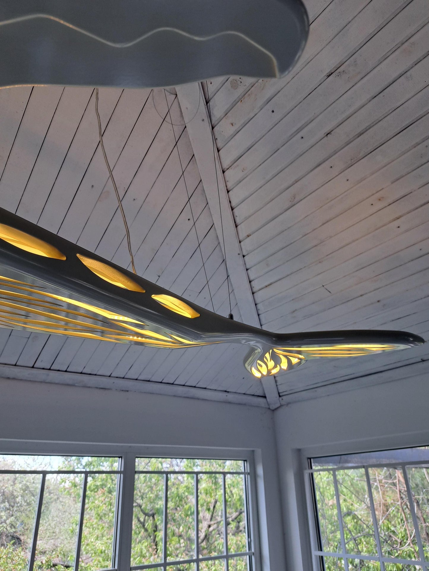Whale LED Ceiling Chandelier – Sculptural Ocean Statement Light