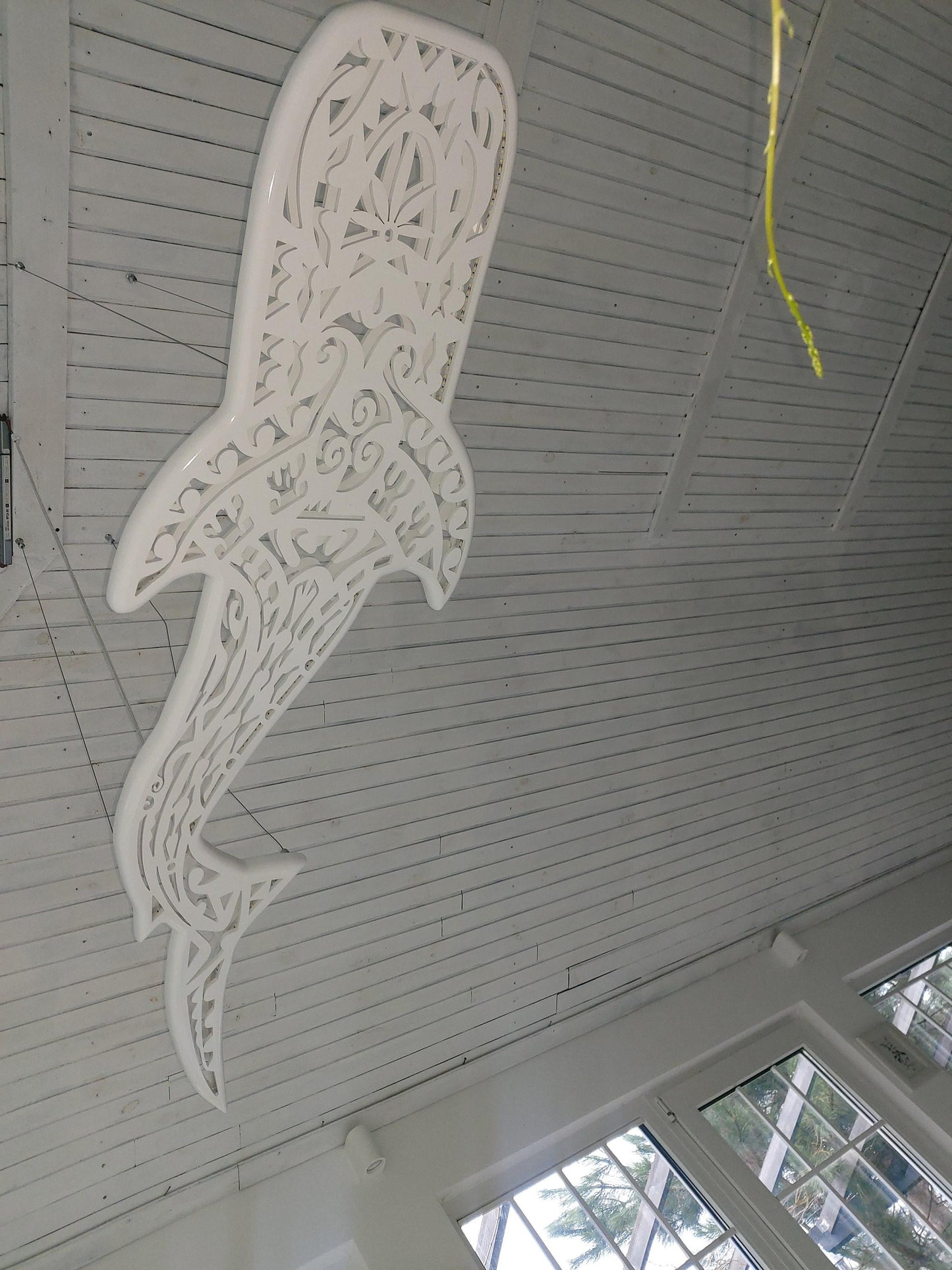 Whale Shark LED Ceiling Chandelier – 72 Inch Ocean Statement Light
