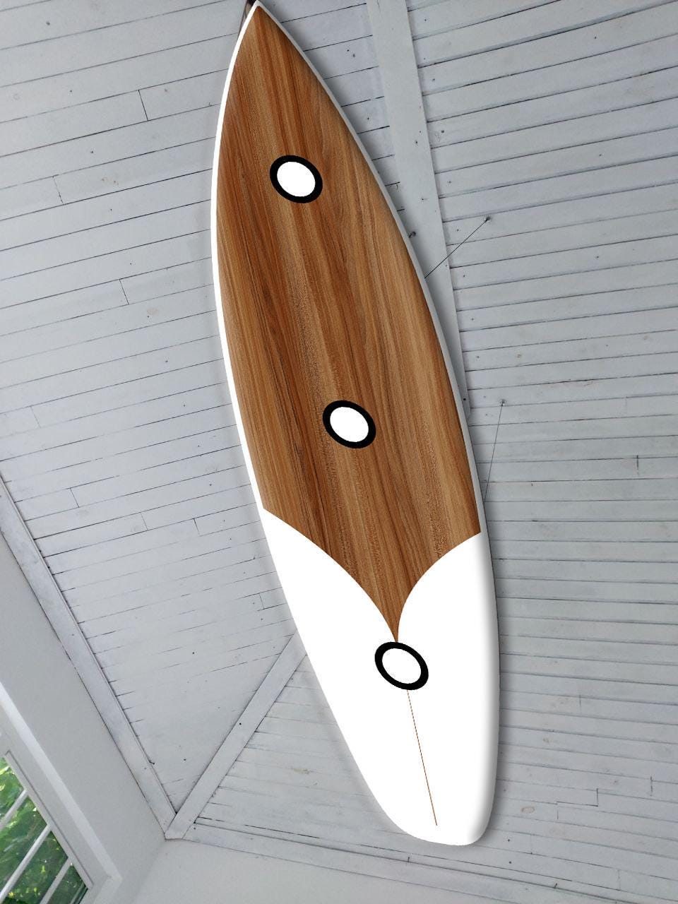 Surfboard shaped ceiling chandelier, Pool Billiard Table Light