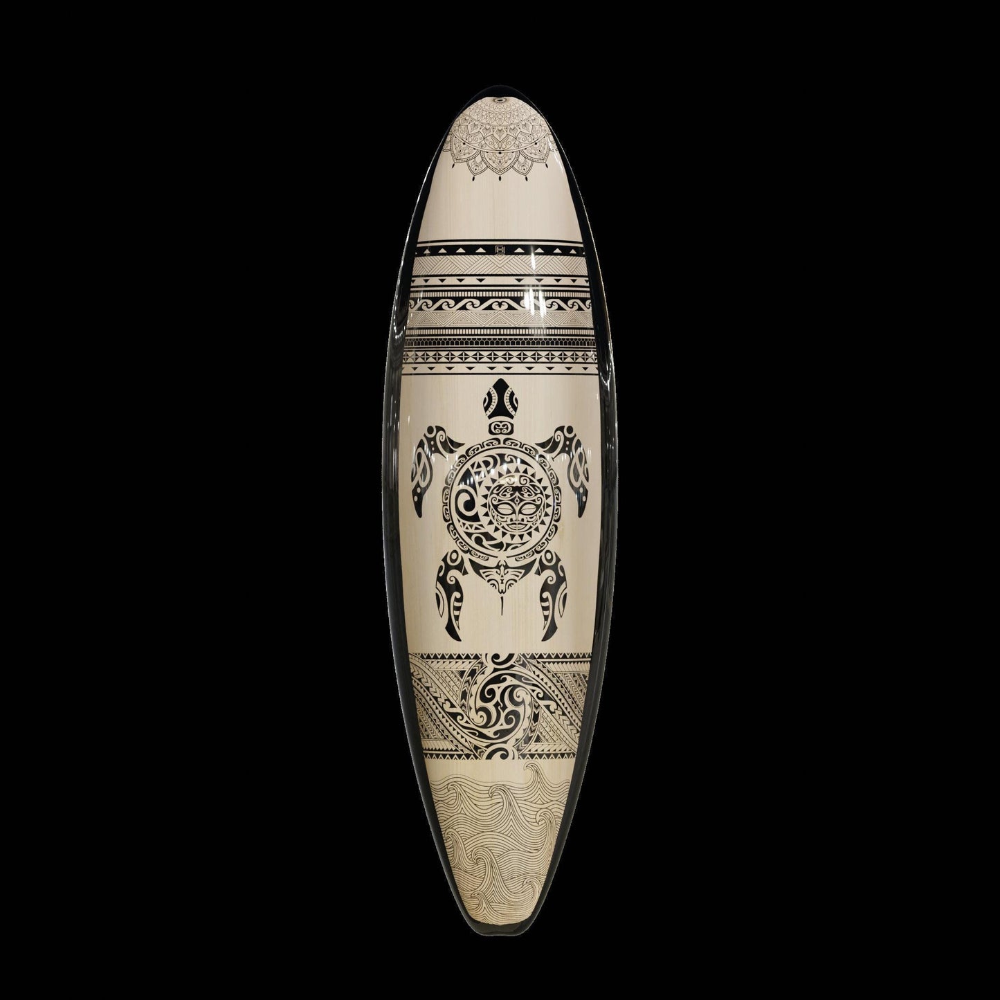 Turtle Surfboard Wall Art - Coastal decor
