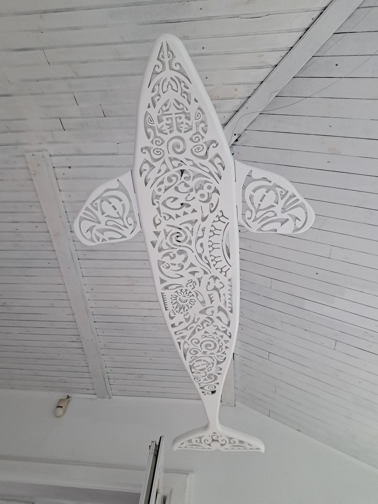 Orca Ceiling Light – Maori Ocean Spirit