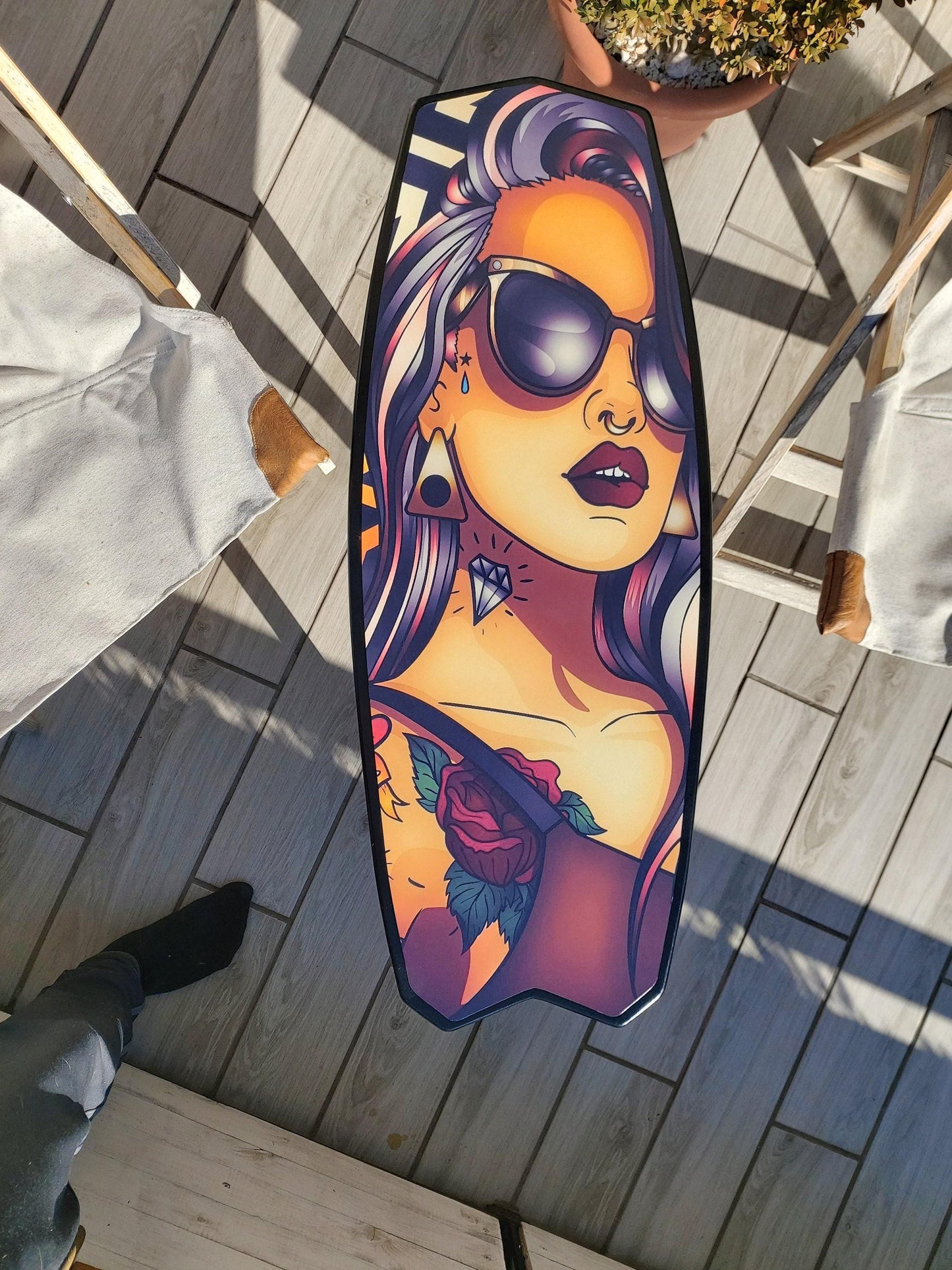 Hula Girl Surfboard Coffee Table – Vintage Hawaiian Aloha Style