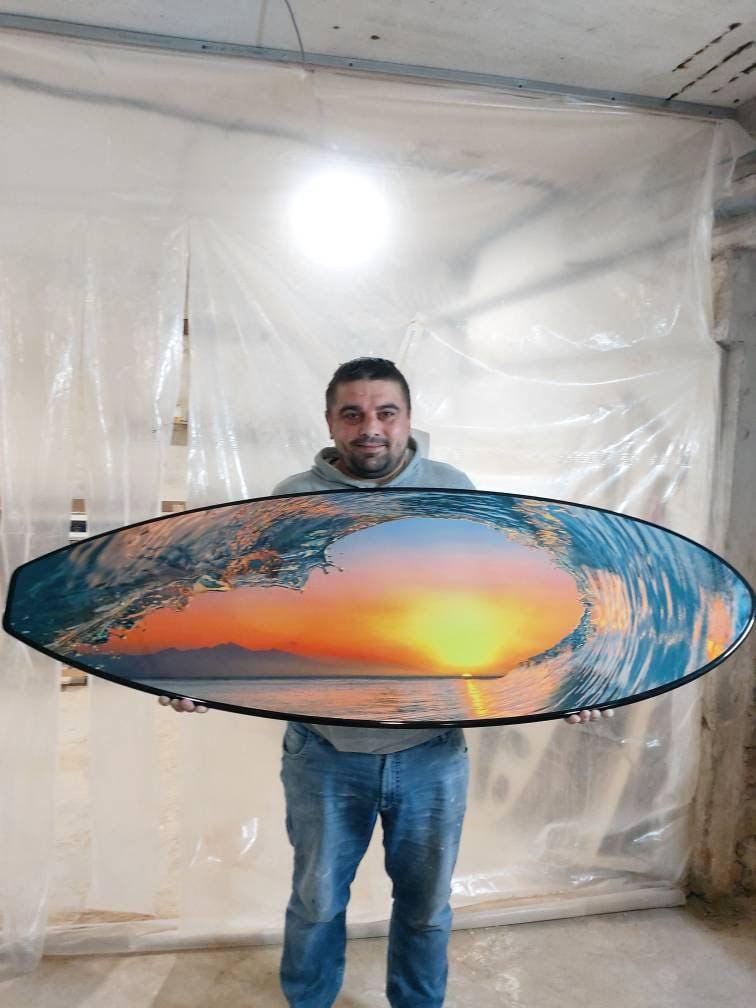 Sunset surfboard Wall Art – Coastal Decor
