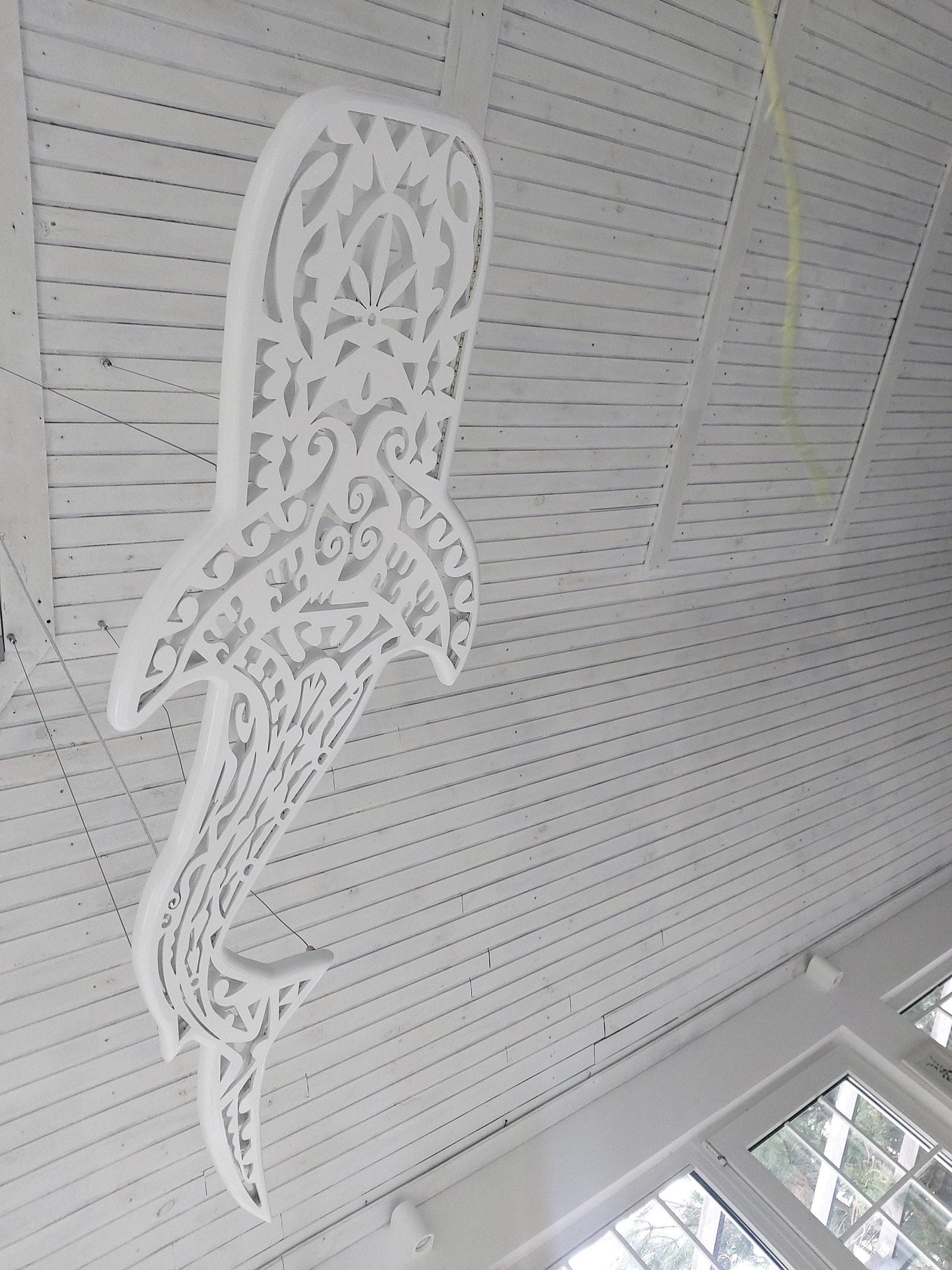 Whale Shark Ceiling Light – Maori Surf Style Ocean LED Chandelier