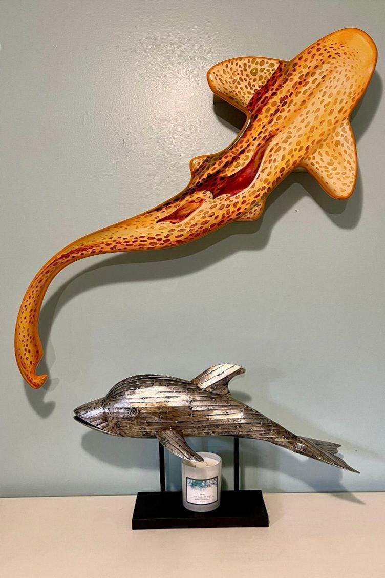 Surfboard Wall Shelves – Set of 2 Floating Shelves for Beach & Coastal Decor