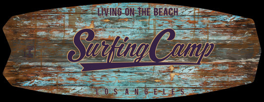 Surfboard Table "Bass Lake" (48x16 inches)