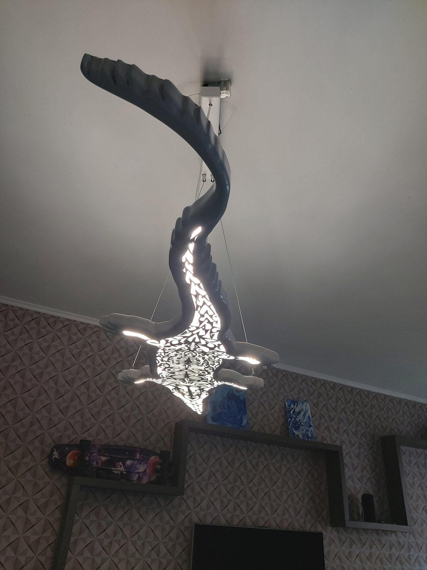 Crocodile LED Ceiling Light – Wild Spirit of the Tropics