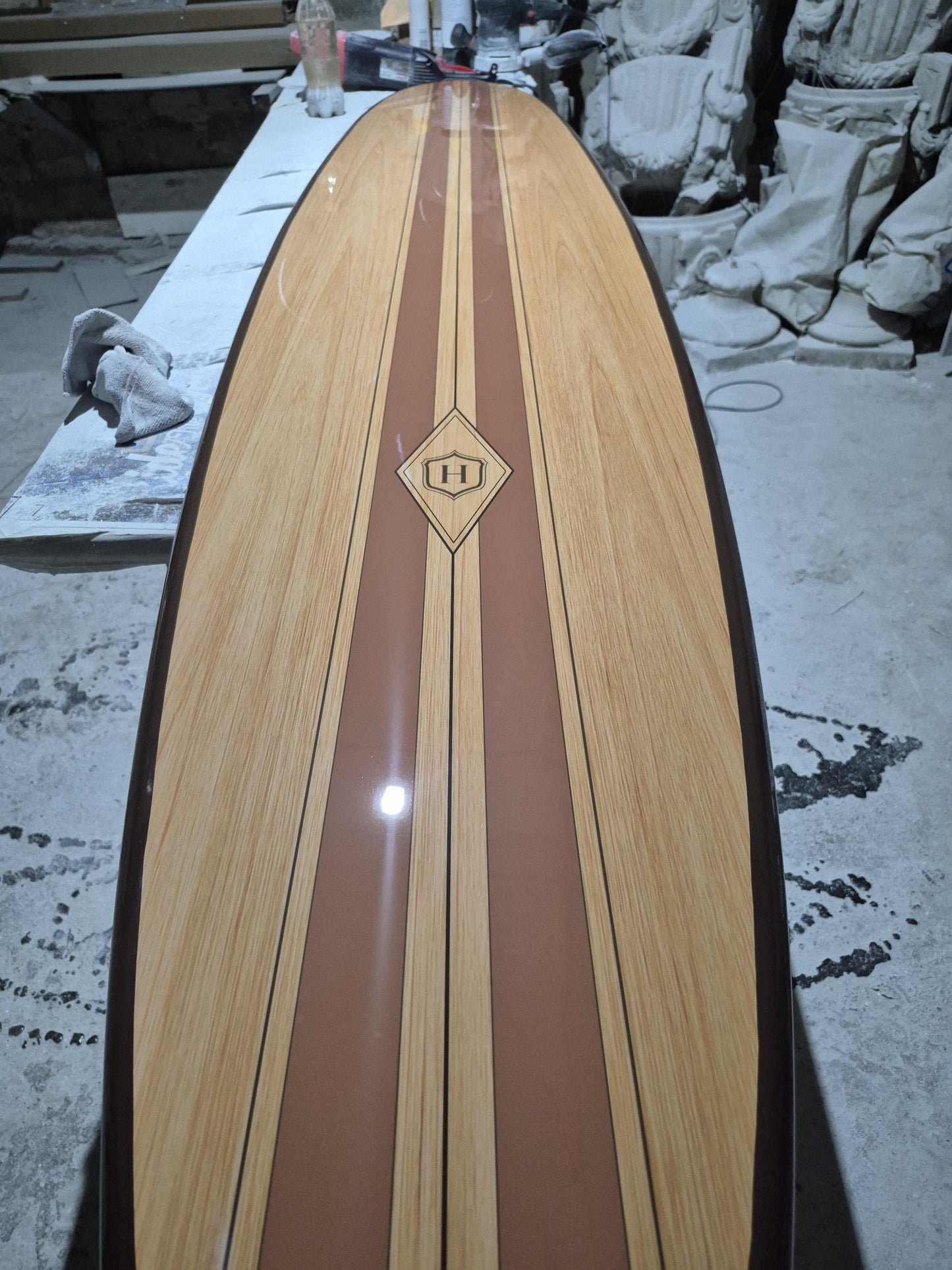 Surfboard wall Art, 1960s Style : Coastal Beach House Art