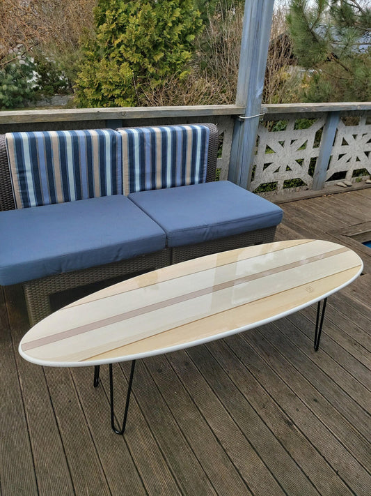 Surfboard Coffee Table: Beach Decor, Surfing Art