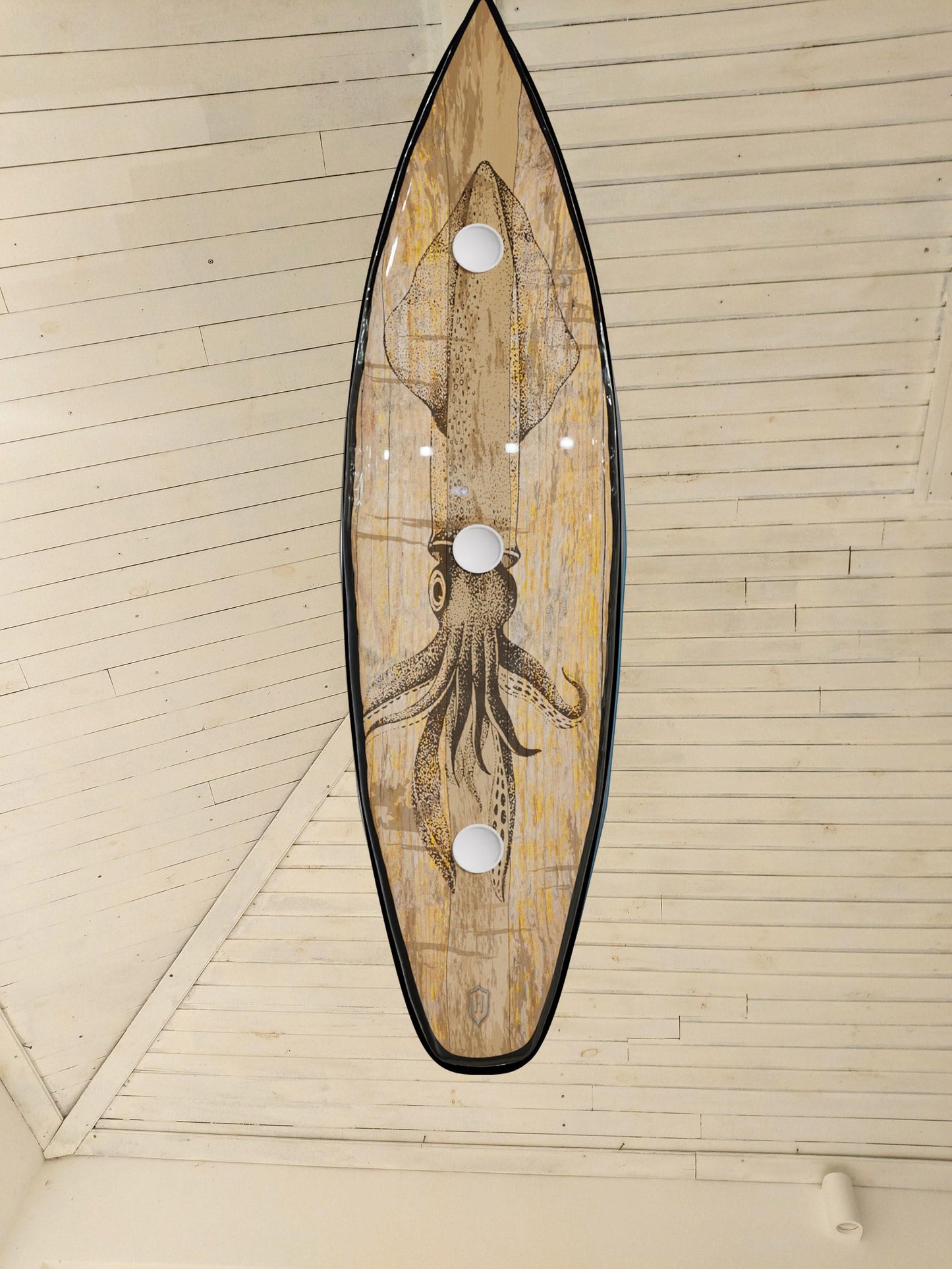Surfboard Pool Table Light – LED Billiard Light for Game Room - squid