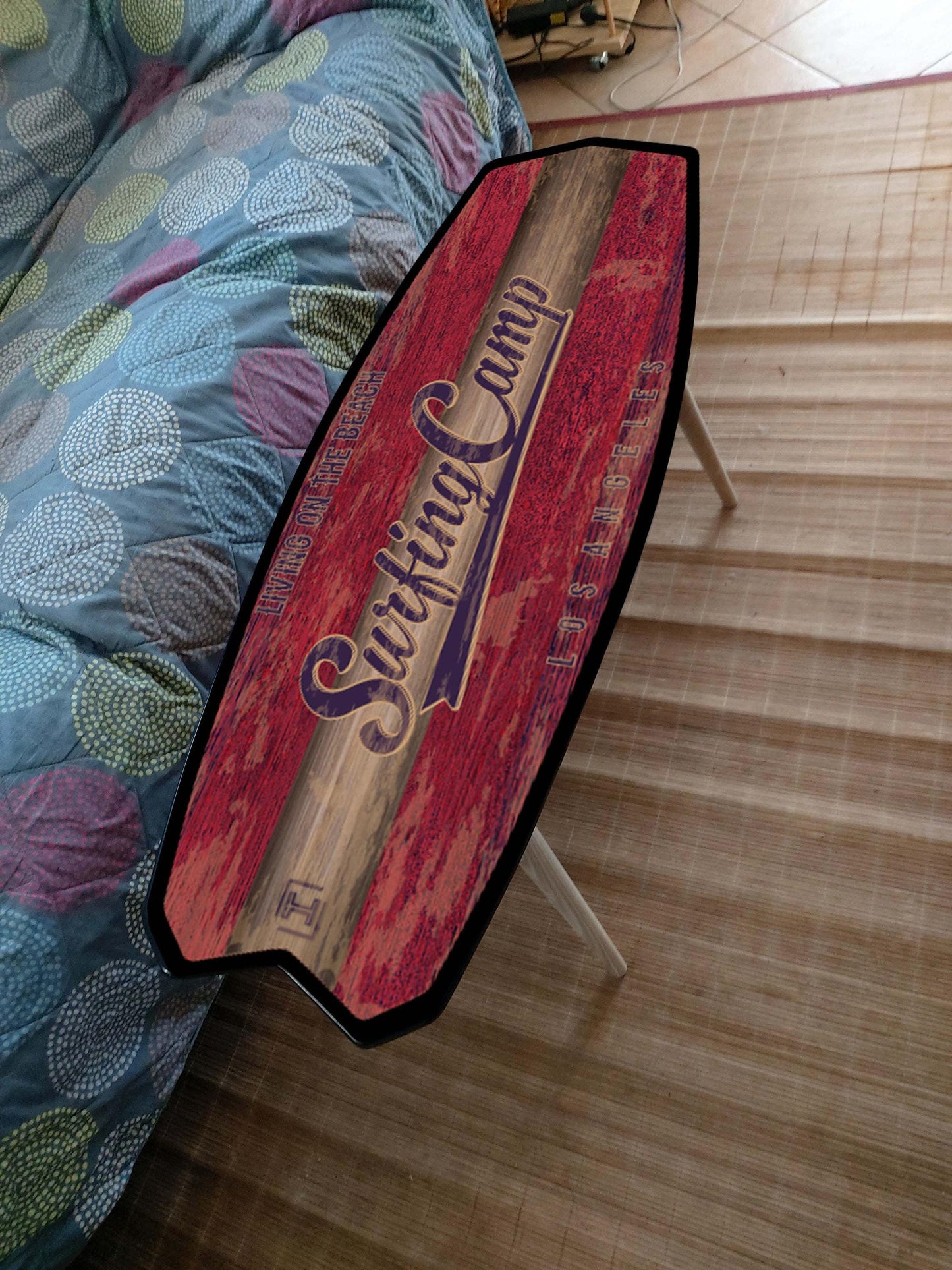 Surfboard Coffee Table: Beach Bar Decor, Surfing Camp Art