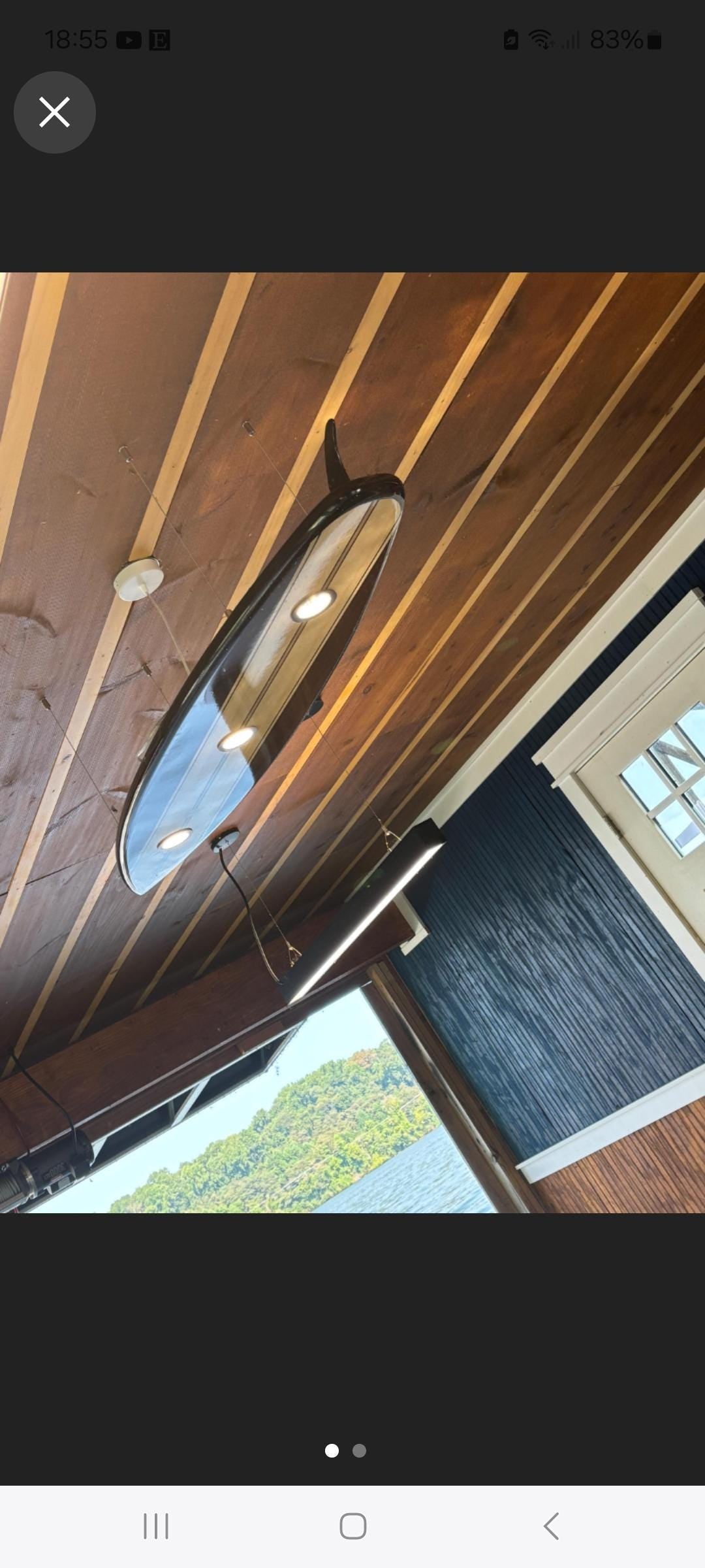Surfboard Pool Table Light wood finish detail