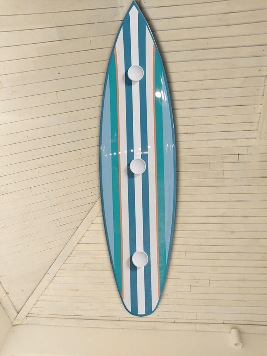 Surfboard shaped ceiling chandelier, Light blue, Pool Billiard Table Light