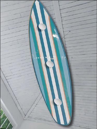 Surfboard shaped ceiling chandelier, Light blue, Pool Billiard Table Light