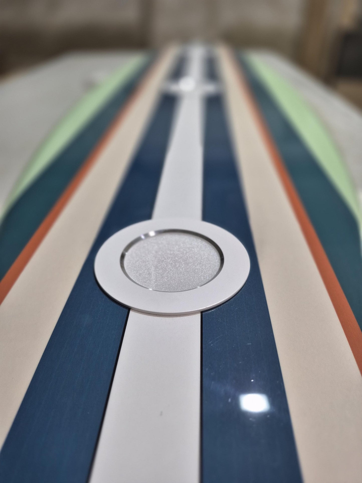Surfboard shaped ceiling chandelier, Light blue, Pool Billiard Table Light