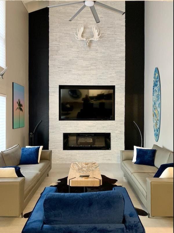 Marble Surfboard Wall Art - Beach Bar Decor