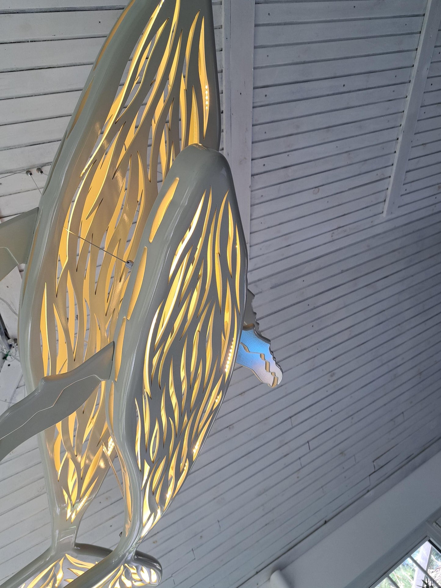 Whale and Baby LED Ceiling Light: 3D Ocean Theme Chandelier