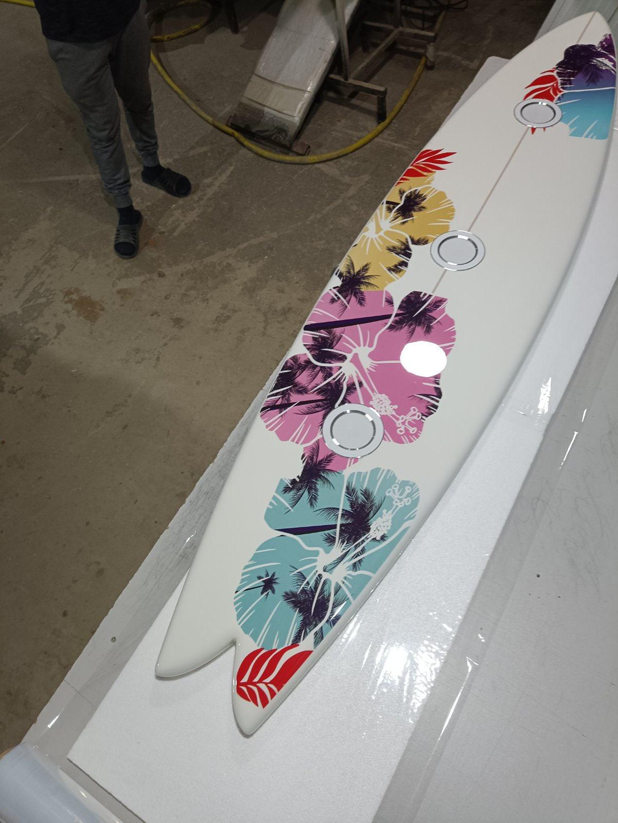 Surfboard ceiling chandelier, flowers, Pool Billiard Table Light