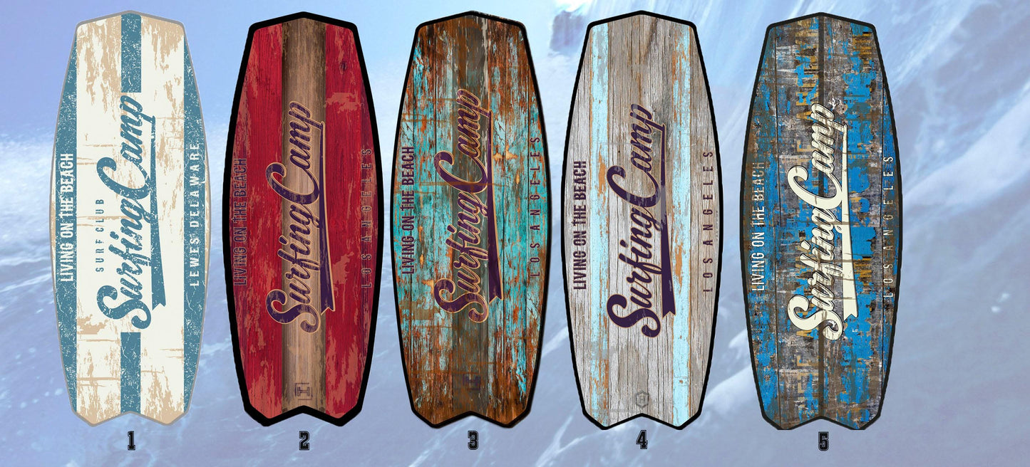 Surfboard Coffee Table: Beach Decor, Surfing Camp Art