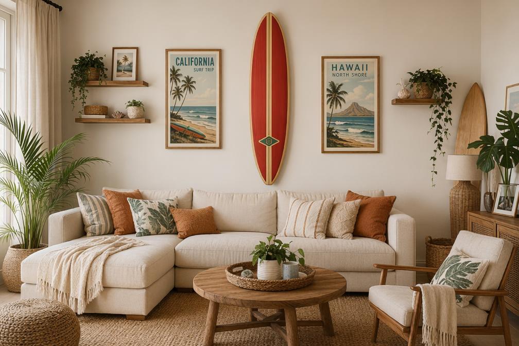 Vintage Longboard Shape Inspired by Early Hawaiian Design – 1950s Coastal Style