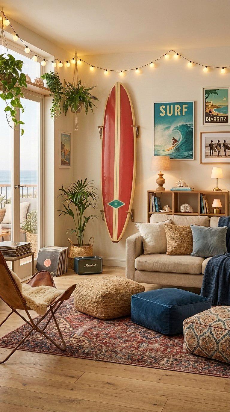 Vintage Longboard Shape Inspired by Early Hawaiian Design – 1950s Coastal Style