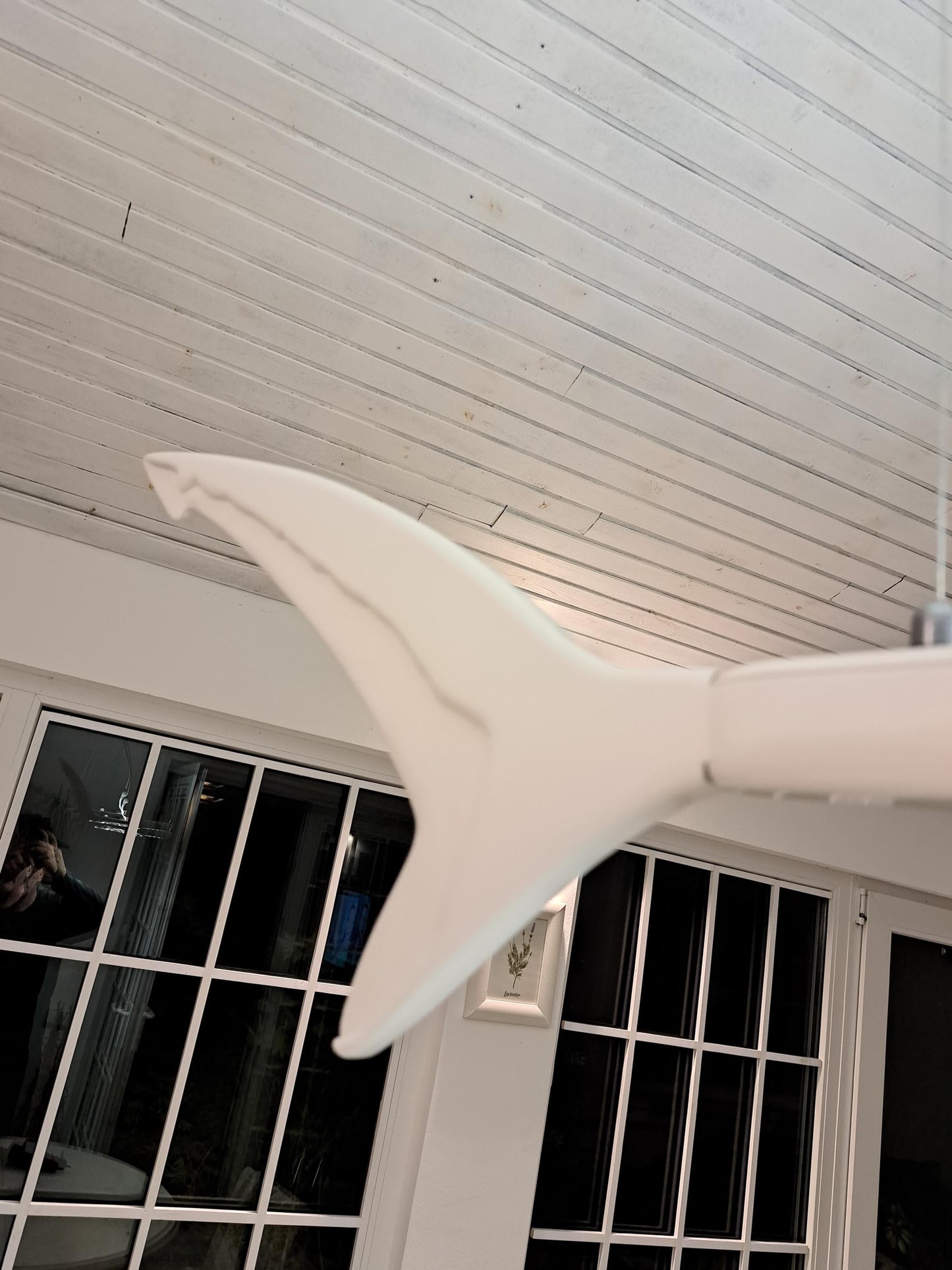Hammerhead Shark LED Ceiling Light, Shark Chandelier for Coastal Homes