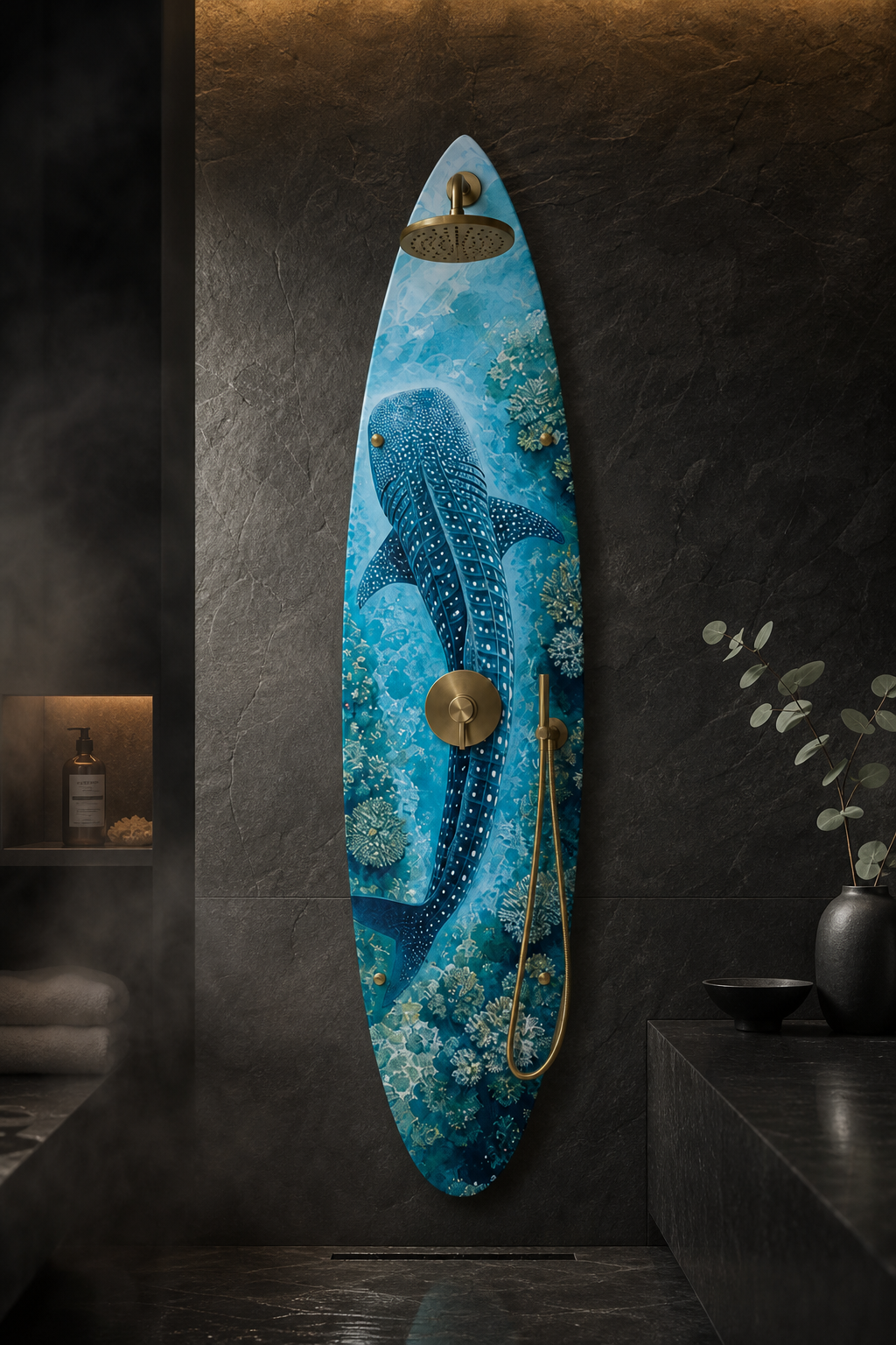 Whale Shark Shower Panel – Surfboard Outdoor Shower