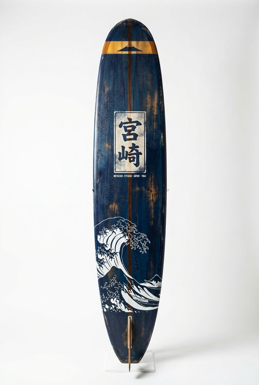 Vintage Surf Decor – Miyazaki · Kyushu Board, Miyazaki, Japan (WSH Series)