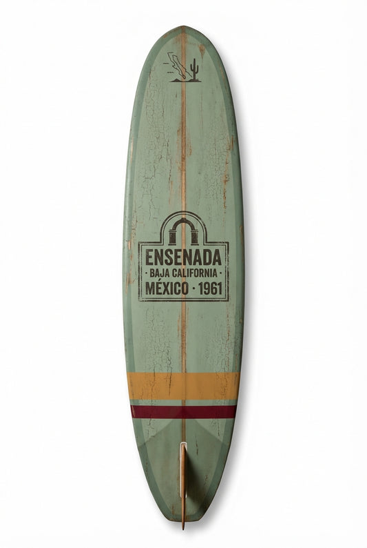Vintage Surf Decor – Ensenada · Baja Board, Baja California, Mexico (WSH Series)
