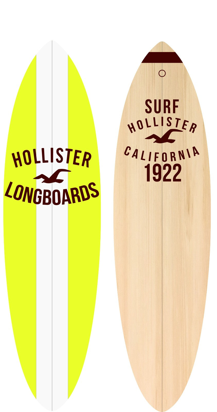 4x80 inch Handmade Decorative Wooden Surfboards