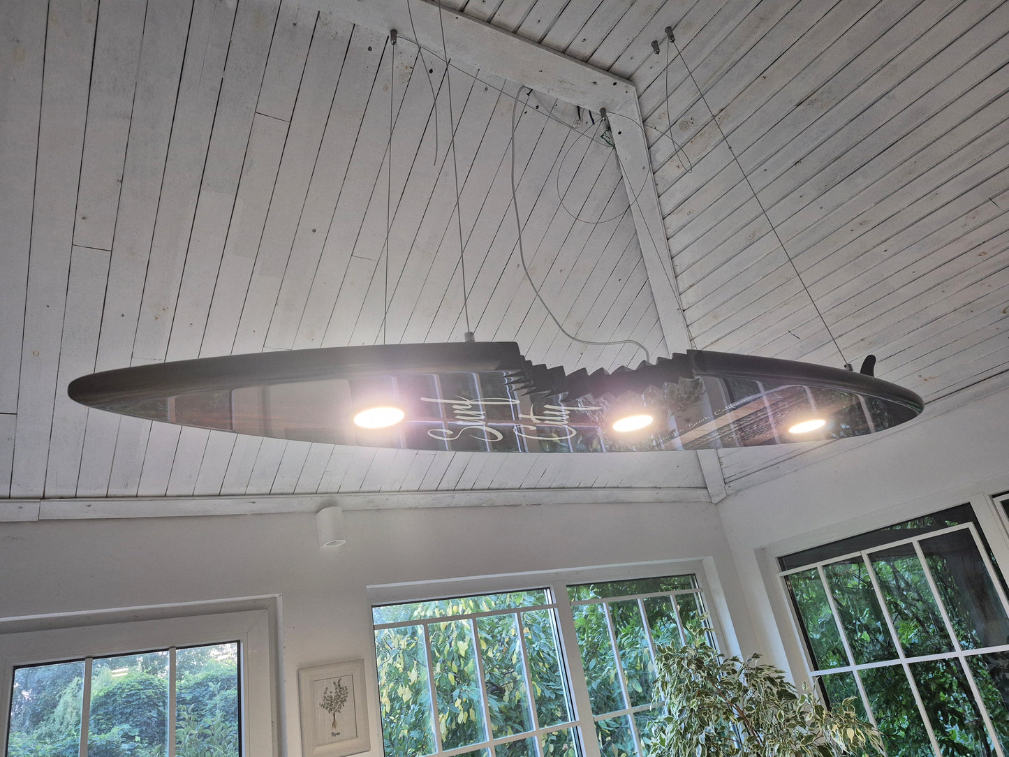 Shark Bite Surfboard Light – LED Billiard Table Pendant