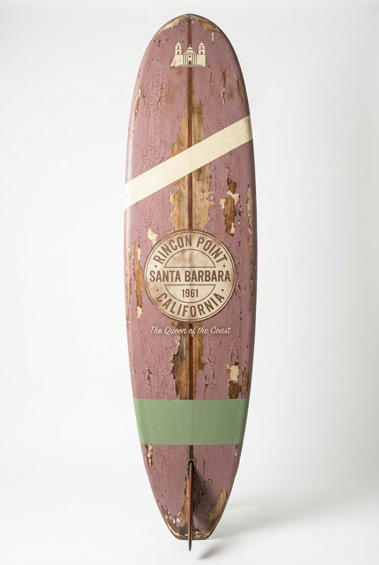 Vintage Surf Decor – Rincon Point Board, Santa Barbara, California (WSH Series)