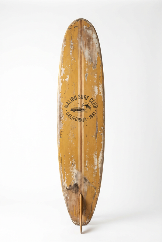 Vintage Surf Decor – Malibu First Point Board, Malibu, California (WSH Series)