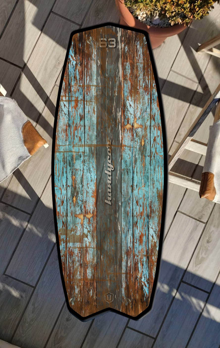 Surfboard Beach Table - Surfing Art Decor