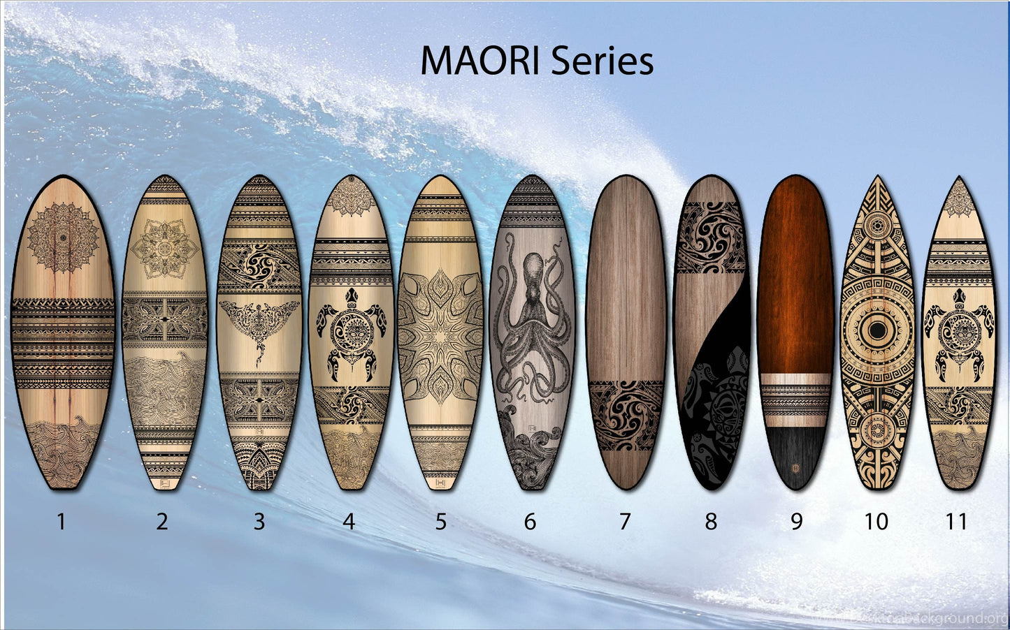 Handmade Surfboard Wall Art | Polynesian Style | Bar & Beach Decor